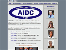 Tablet Screenshot of aidc100.org
